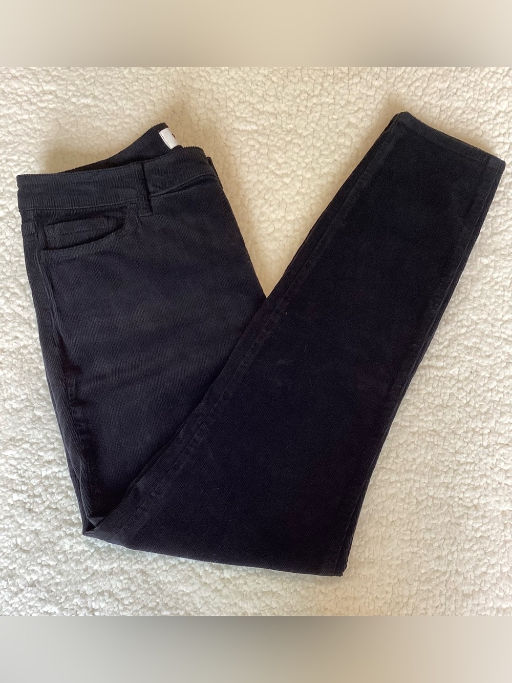 Pistola Black Corduroy Skinny Jeans Button Fly‎ Quiet Luxury Size 30